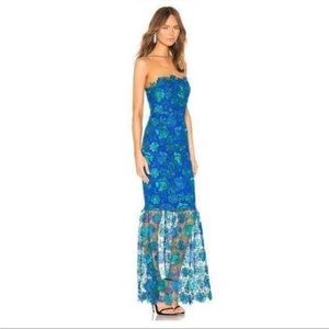 REVOLVE - Teagan Gown in Green & Blue